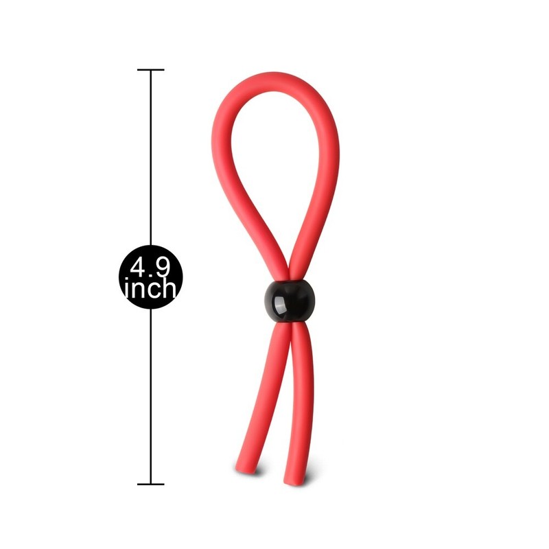 Adjustable Single Beaded Loop Cock Ring Lasso Penis Ring Sex Toy for Men gallery