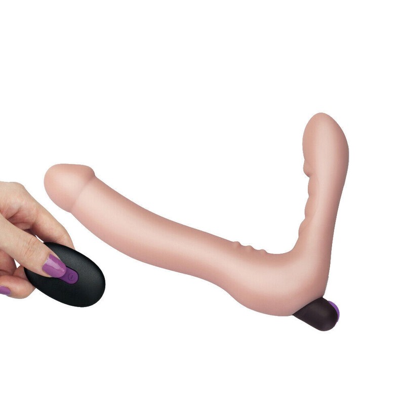 8 inch Rechargeable Remote Control Strapless Strap On Dildo Vibrator 10 Speed gallery