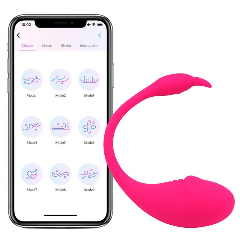 App Controlled Rechargeable Wearable Love Egg Vibrator 10 Speed Sex Toy Women