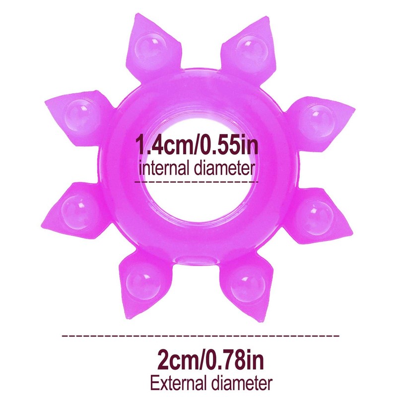 4PCS Penis Ring Set Super Stretchy Cock Stay Harder Enhancer Enlargement Sex Toy