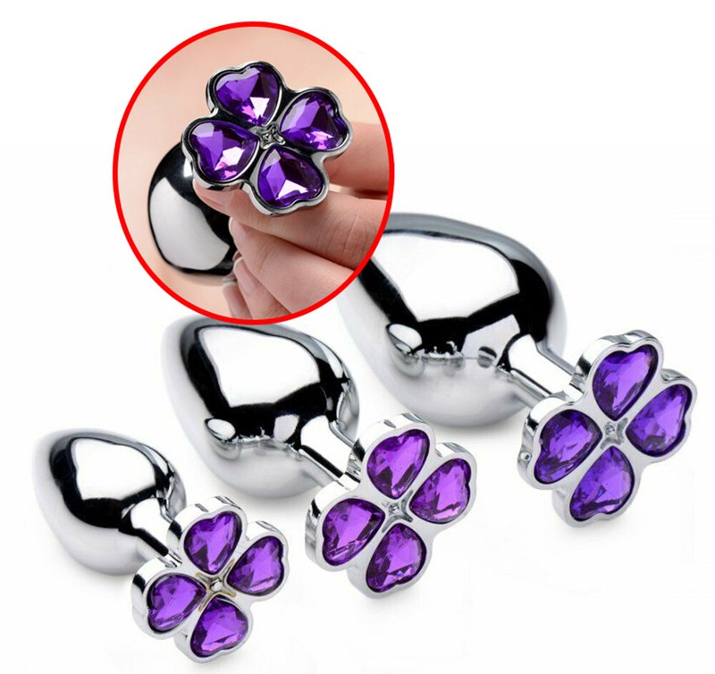 Metal Butt Plug SET Anal Trainer Kit Lifelike Feeling Realistic Ass Play Toys