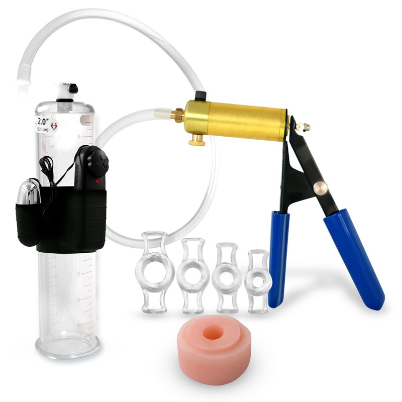 Bullet Penis Vacuum Pump LeLuv ULTIMA 9 Inch, Donut, 4 Rings Choose Diameter