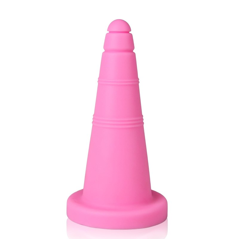 FST Large Butt Plug Pink Ice Cream Cone Anal Plug Liquid Silicone Anal Cone D…