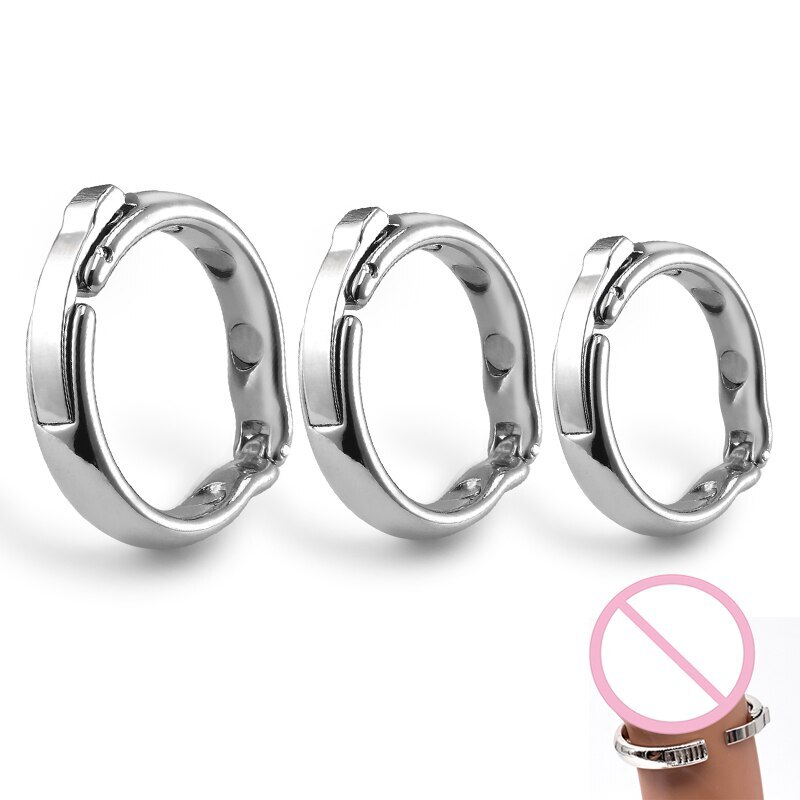 New Barrier Ring Metal Penis Ring Adjustable Ring Male Correction Foreskin Tool