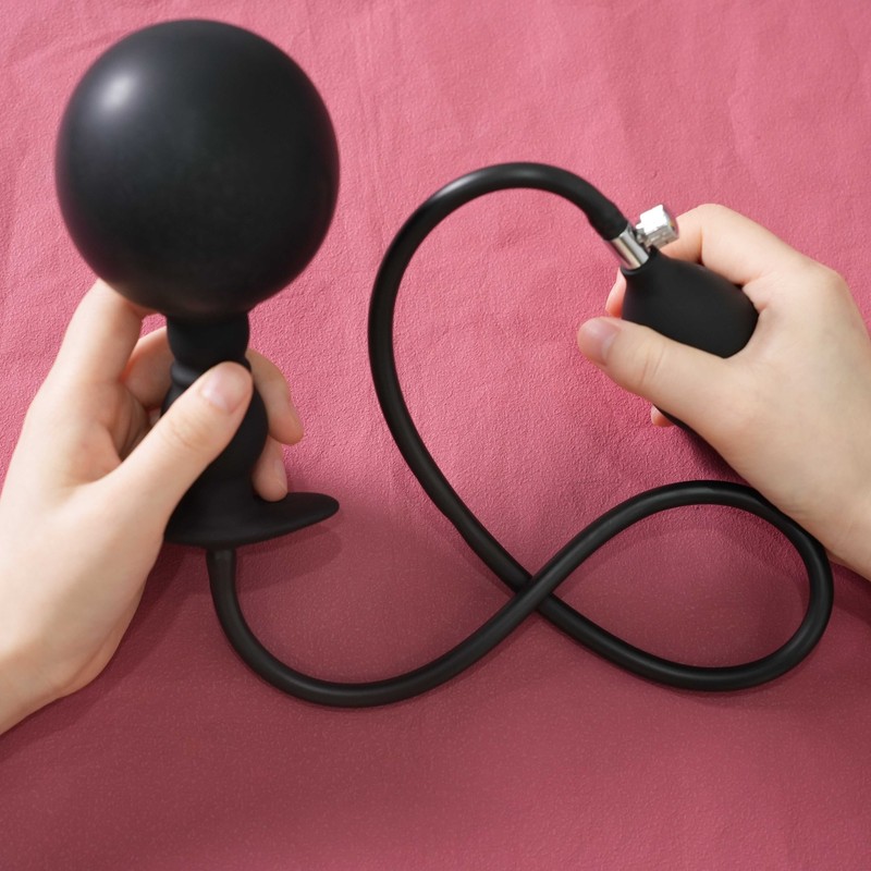 Extra Large Inflatable Dildo Pump Anal Butt Plug G Spot Stimulator Couples Toys gallery