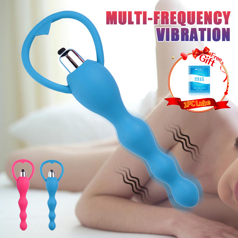 Vibrating Anal Anus Plug Sex Toy Vagina Massager Women Men Bead Adult Toy Silent