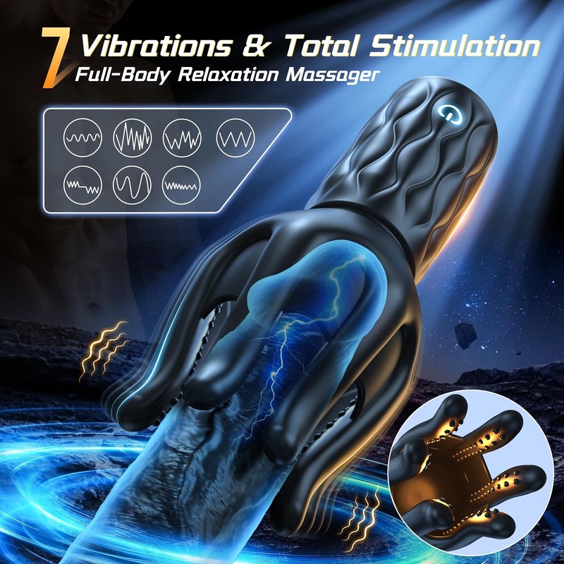 Male Masturbator Sex Toys for Men Male Sex Toy with 3 Strength 7 Vibration M... gallery