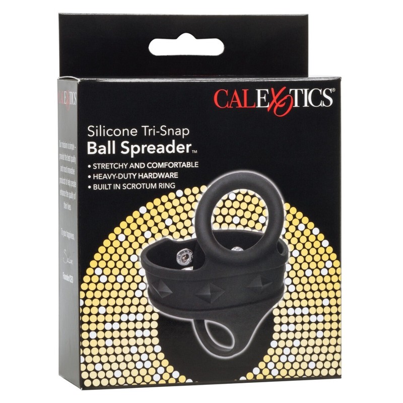 Silicone Tri-Snap Male Penis Erection Enhancer Cock Ring Ball Spreader gallery