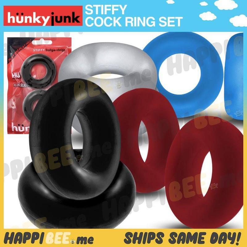 OXBALLS STIFFY Cock Ring🍯Hunkyjunk HUJ Penis Silicone Ringer Ball Stretcher