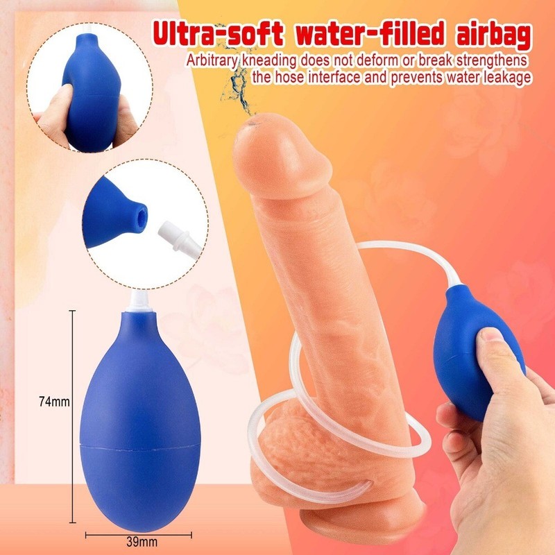 10.2"Realistic-Ejaculating-Squirting-Dildo-Dong-Cock-Suction-Cup-common SexToy gallery