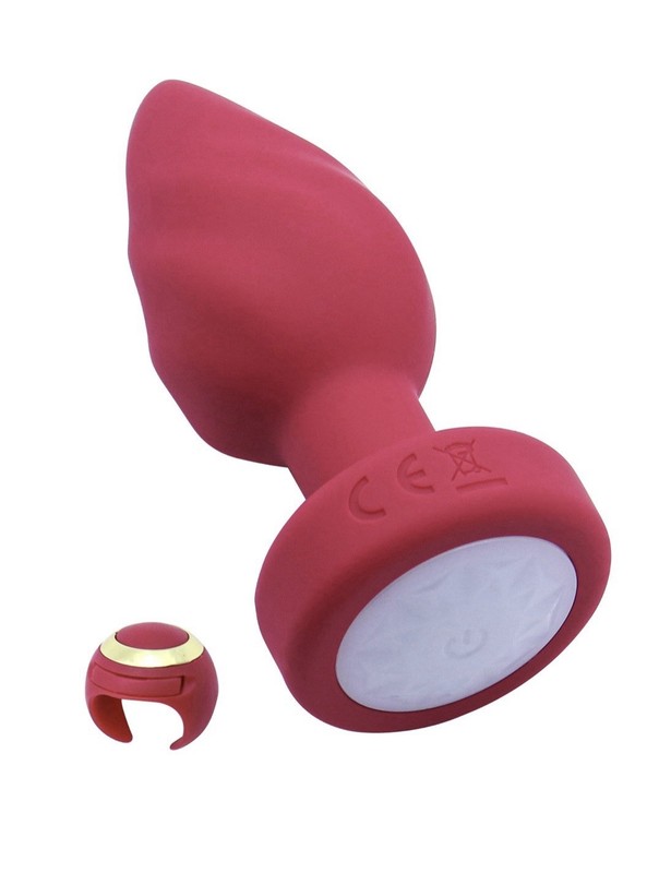 Anal Plug With Multicolor LED Lights Silicone Butt Plus Ring Remote gallery