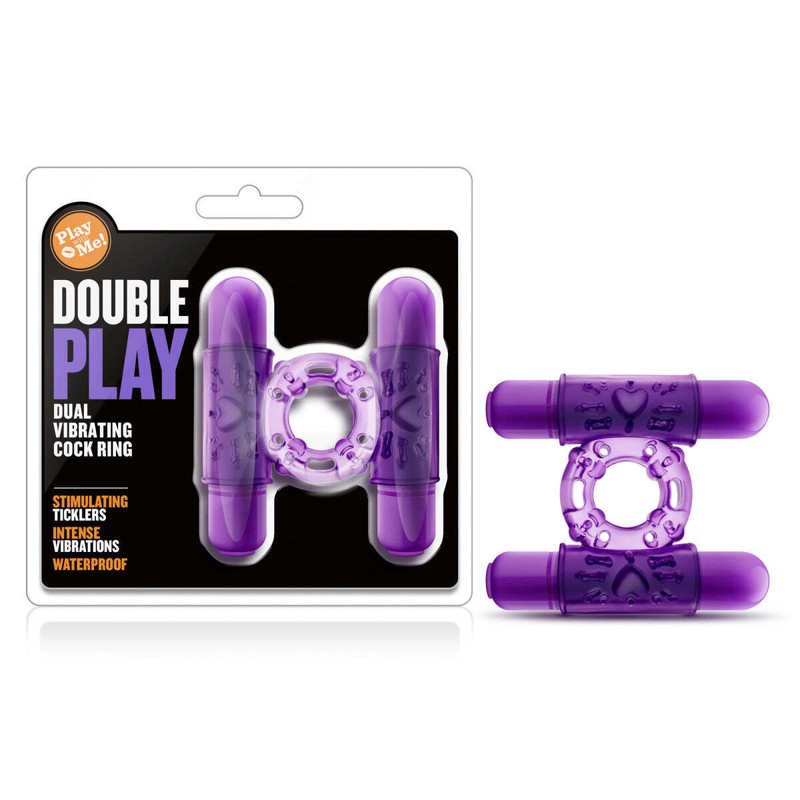 Blush Play With Me Vibrating Cock Ring waterproof & provides harder erections