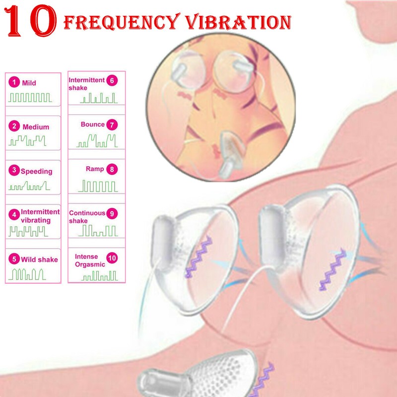 Sucking Vibrator Nipple Clit Sucker Dildo Women G-Spot Massager Sex Toy Adult US