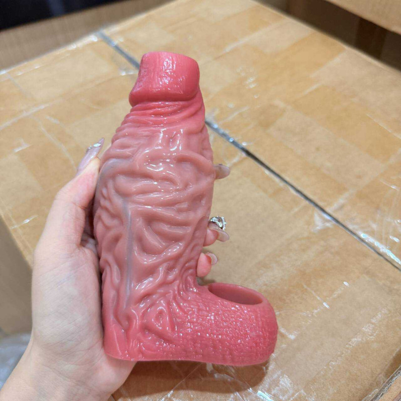 Open-ended Sheath Thick Penis Sleeve Reusable Condom Extender-Enlarger-Enhancer gallery