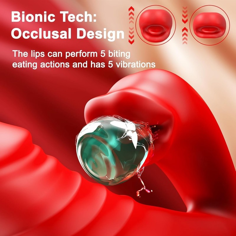 Waterproof G Spot Vibrator with 5 Thrusting Modes and 10 Vibrating Functions Red gallery