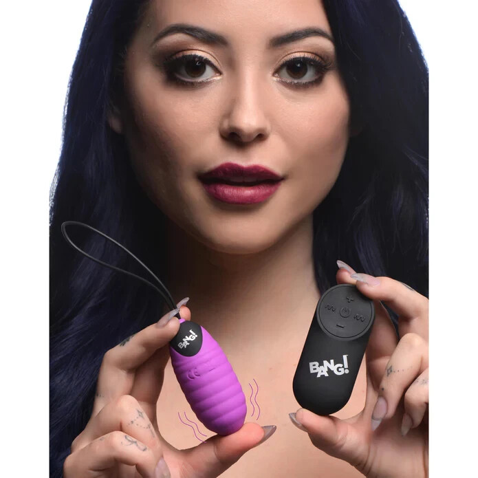 28X-Ribbed-Silicone-Vibrating-Egg-Remote-Control-Vibrator-Women-Sex-Toy
