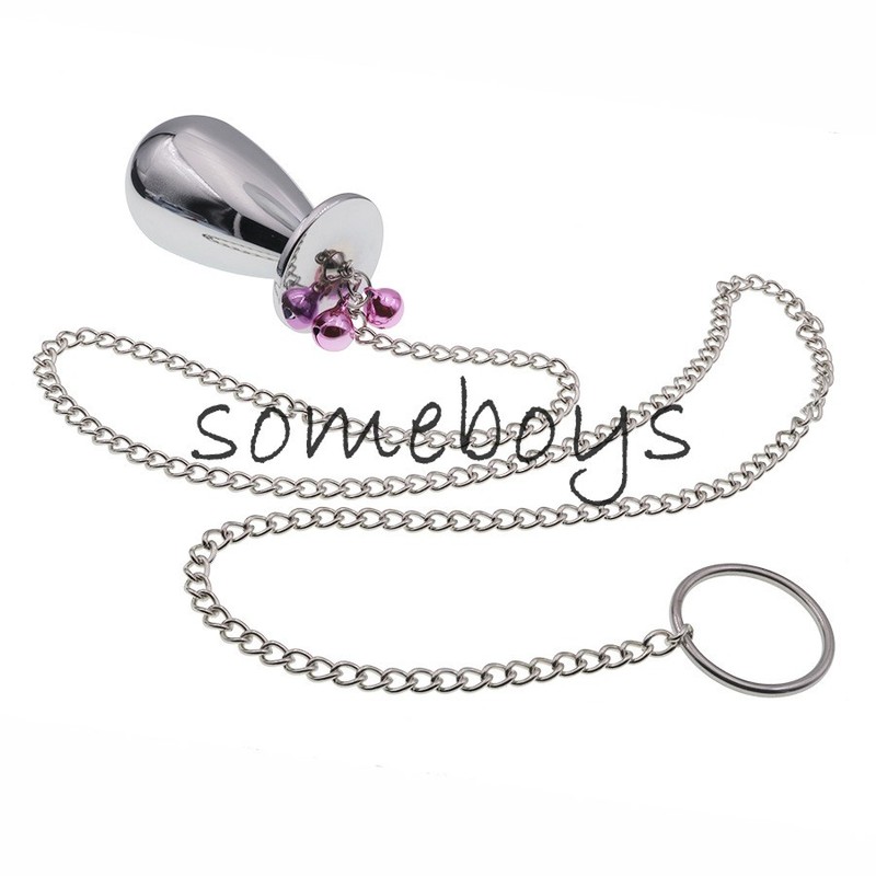 Umbrella Shape Buttplug Stainless Steel Leash Chain Anal Plug Pendant Sex Toys gallery