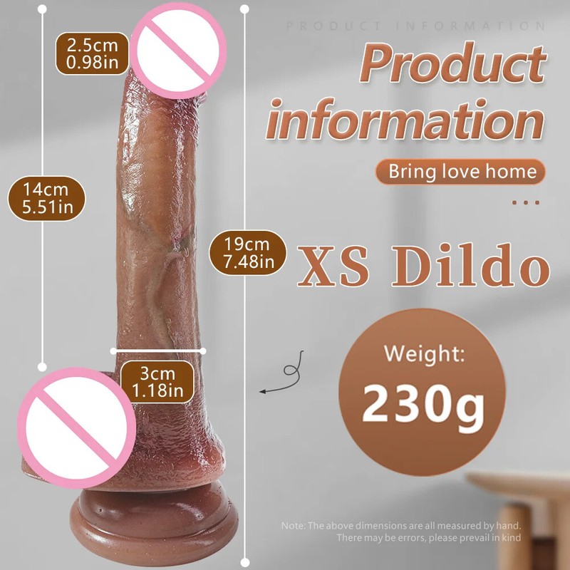 Realistic Dildo Penis Butt Plug Skin Feeling Sex Toys Big Penis With Suction Cup