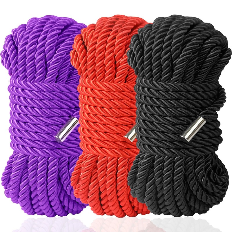 BDSM Shibari Bondage Sex Rope - Kit Adult 3pack-multicolor, 3 Colors
