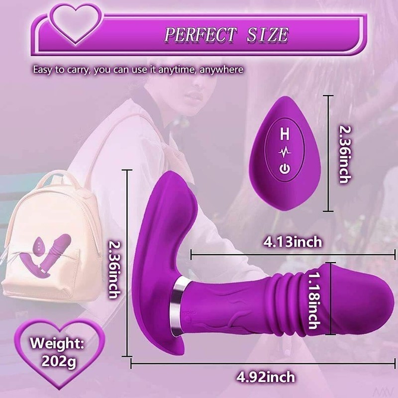 Wearable G-Spot Clit Vibrator Dildo Thrusting Massager Adult Sex Toys For Women gallery