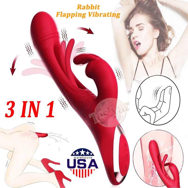 Tapping Patting Sucking Vibrator Clit G-spot Stimulator Dildo Sex Toys for Women