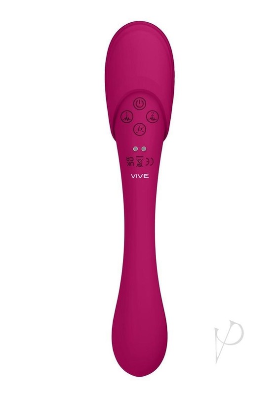 Vive MIRAI Rechargeable Silicone Dual Motor Double Ended Bendable Pulse and gallery