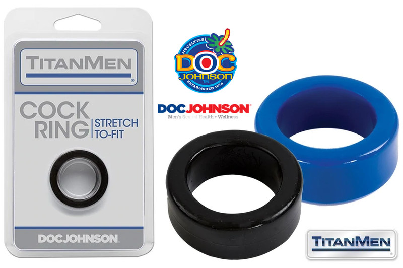 Doc Johnson TitanMen THICK Cock Ring STA-HARD Erection Enlarger + Prolong Sex gallery