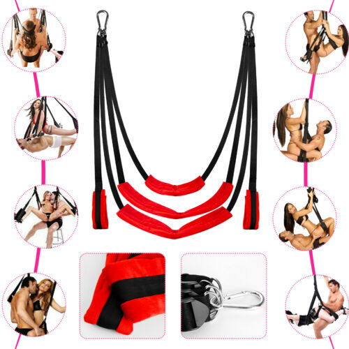 Sex Swing with Seat Sexy Slave Love Slings Bondage Restraint BDSM Game Couple