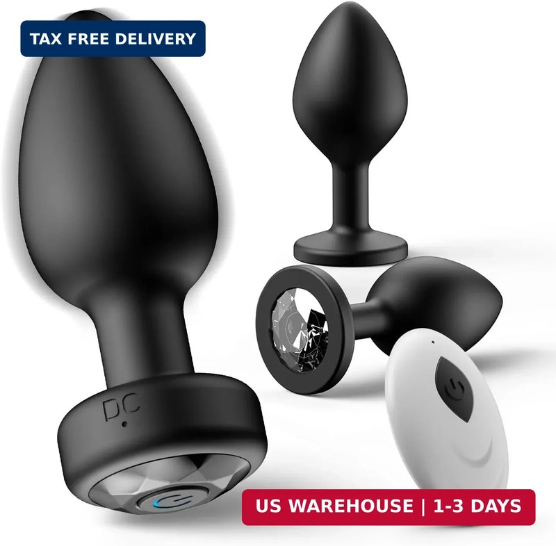 oreyurt Anal Plug Sex Toys Vibrator - Silicone Butt Plugs Training Kit with Remo
