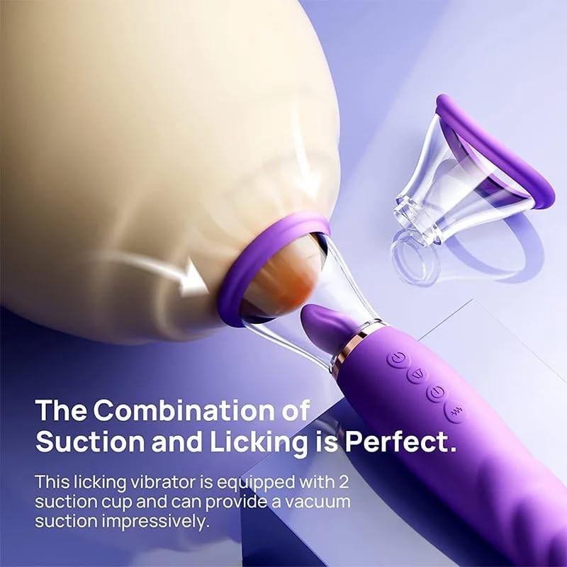 Clit Licker 3-in-1 Heating G-Spot 10 Vibrator,Waterproof Tongue Licking Sex Toy gallery