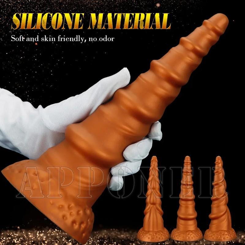 26cm Silicone Thread Anal Plug Big Anal Dildo Prostate Massage Anal Dilator Toys gallery