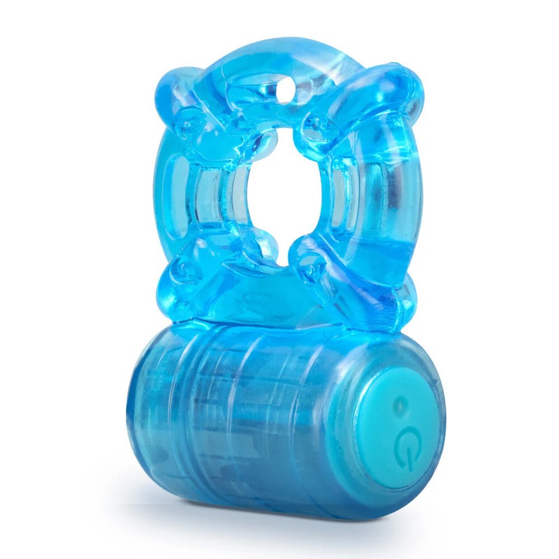 Rechargeable 5 Function Vibrating Penis Enhancing Couple Lover Cock Ring Sex Toy gallery
