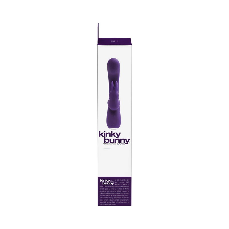 VeDO Kinky Bunny Rechargeable Rabbit Vibrator - Deep Purple gallery