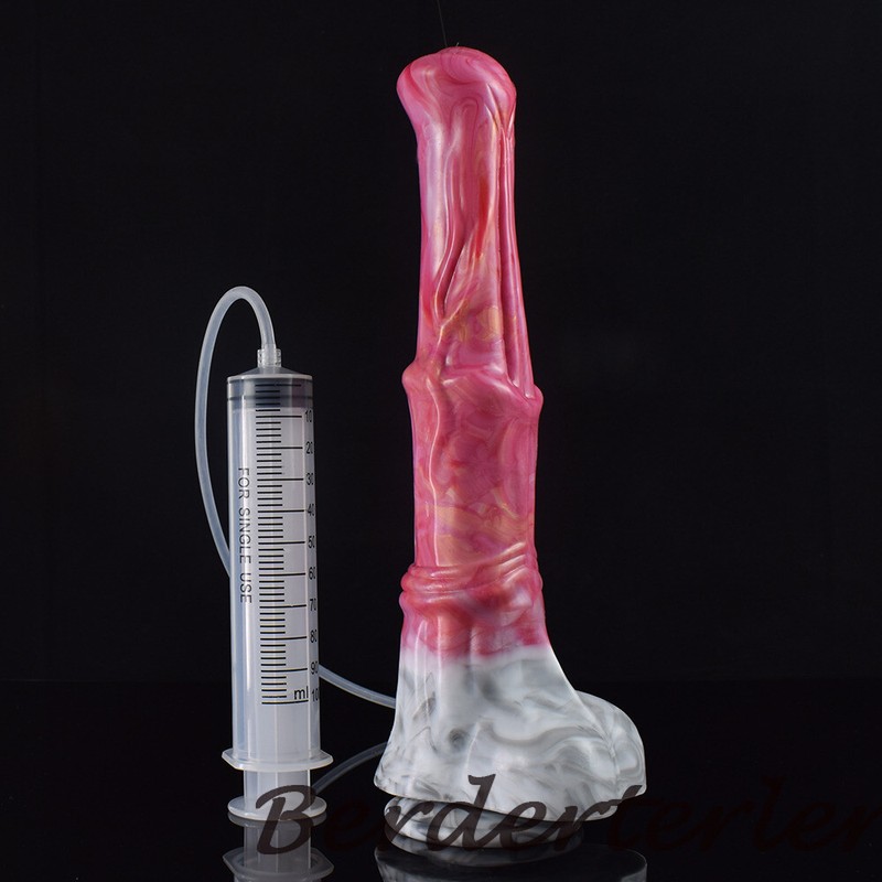 FAAK Silicone Squirting Penis Large Ejaculation Realistic Dildo Sucker Sex Toys gallery