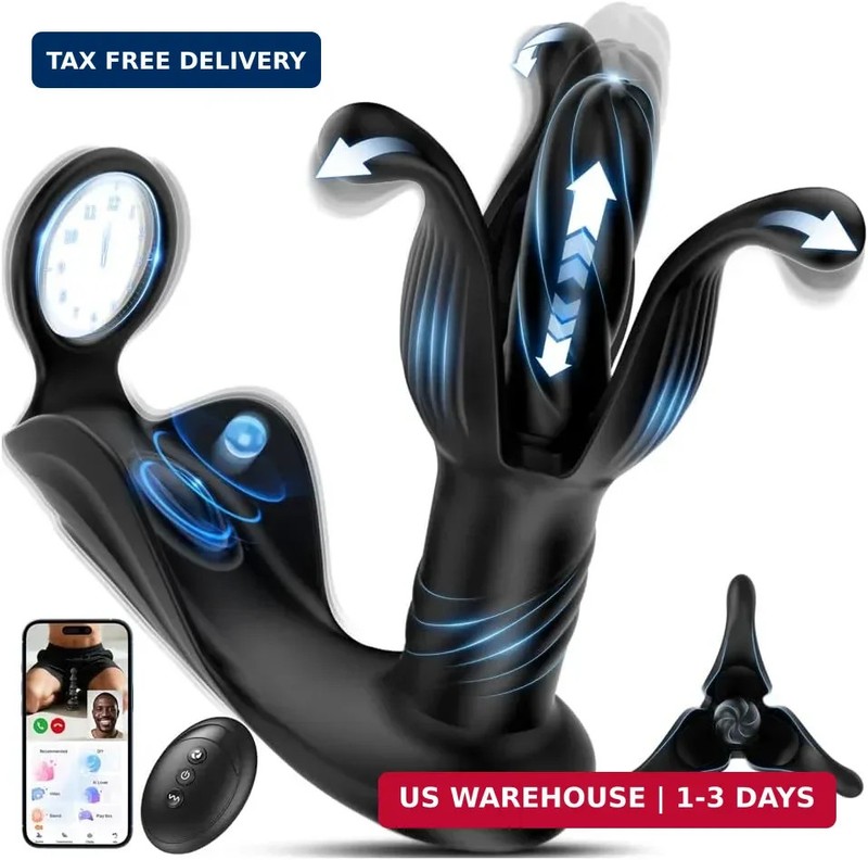 Prostate Massager Anal Toys, BEISAR AI Sync Butt Plug Male Sex Toys for Men Sex