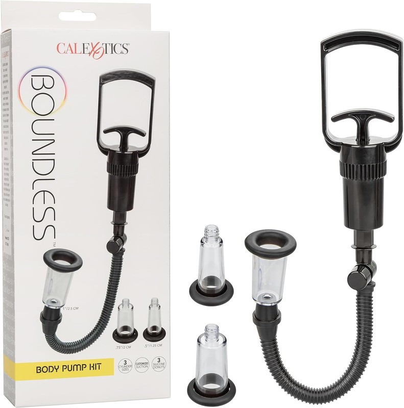 CalExotics Boundless Body Pump Kit, Nipple Suction and Clitoral Sucker