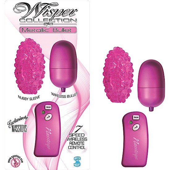 WIRELESS REMOTE CONTROL VIBRATING EGG WEARABLE, NUBBY SLEEVE 7 FUNCTION W/P