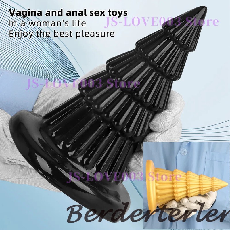 Christmas Tree Silicone But Plug Squirt-toy Butt Plug 2 Color Anal Plug Sex Tоys gallery