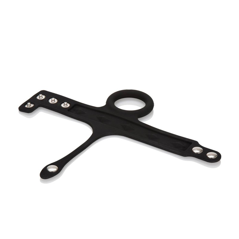Silicone Tri-Snap Male Penis Erection Enhancer Cock Ring Ball Spreader gallery