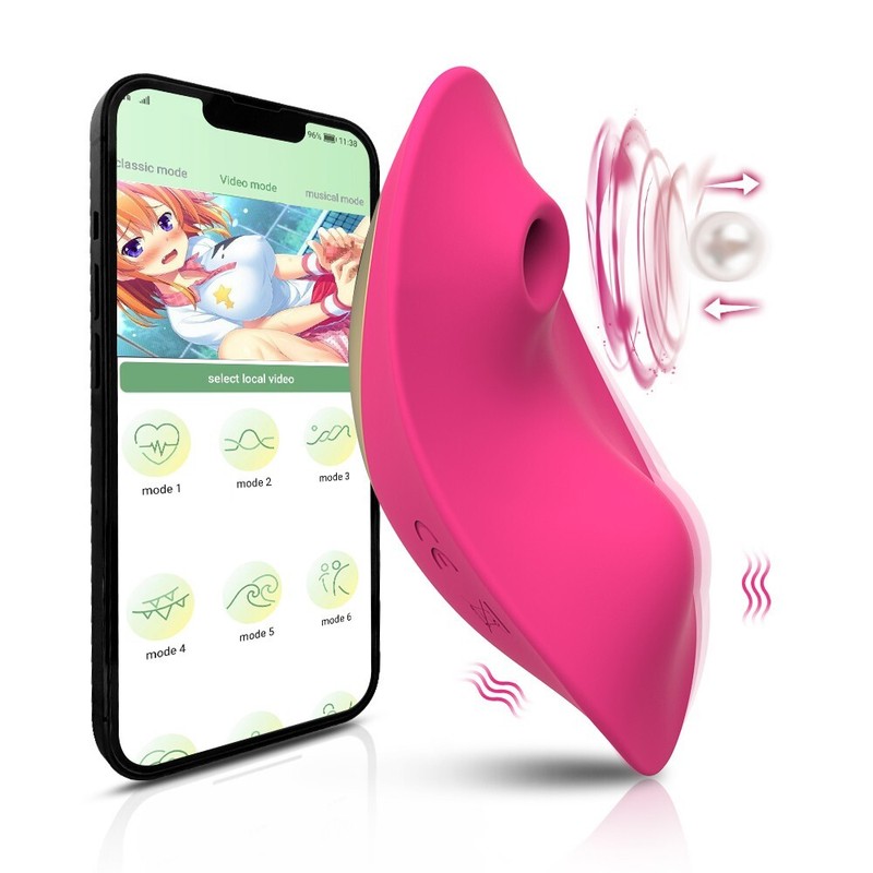 Vibrador Consolador Succionador De Clítoris Y Punto G De App Control Remoto