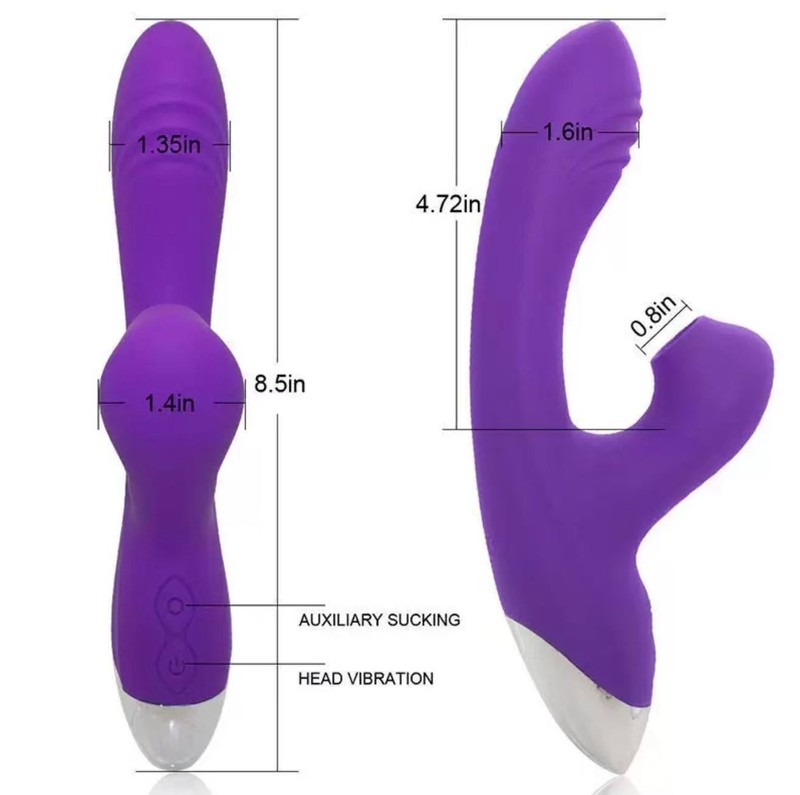 Rabbit vibrator fully automatic telescopic sucking massage stick female sex toy gallery