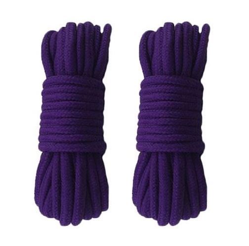 2pk 32ft Adult Soft Durable Cotton Rope Strap Japanese Rope Play Bondage Purple