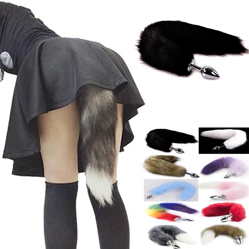 Ooiixx Butt Plug Fox Tail Cosplay Anal Plug Anal Butt Plug Adult Sex Toys for…
