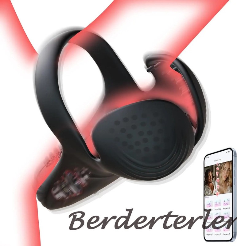 APP Control Vibrating Cock Ring Penis Men Ejaculation Delay Testicle Stimulation