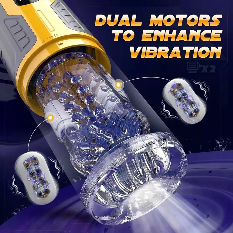 Male Masturbaters Automatic HandsFree Sucking Cup Thrusting Stroker Men Sex Toy gallery