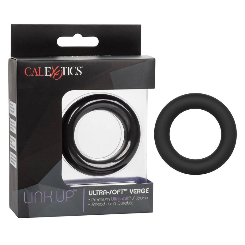 Cal Exotics Link Up Ultra-Soft Verge Black Silicone Cock Ring