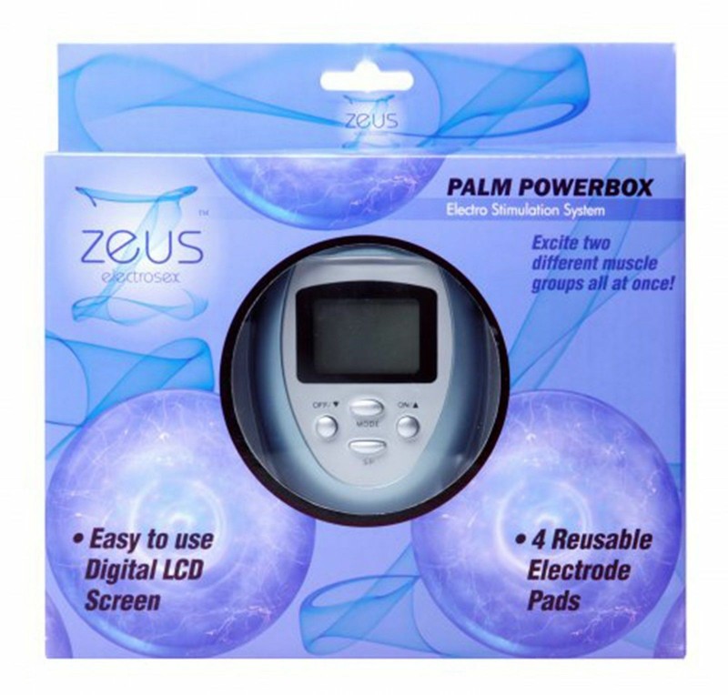 Zeus ElectroSex Palm Powerbox Electro Stimulation 6 Modes Estim Bondage Sex Toy
