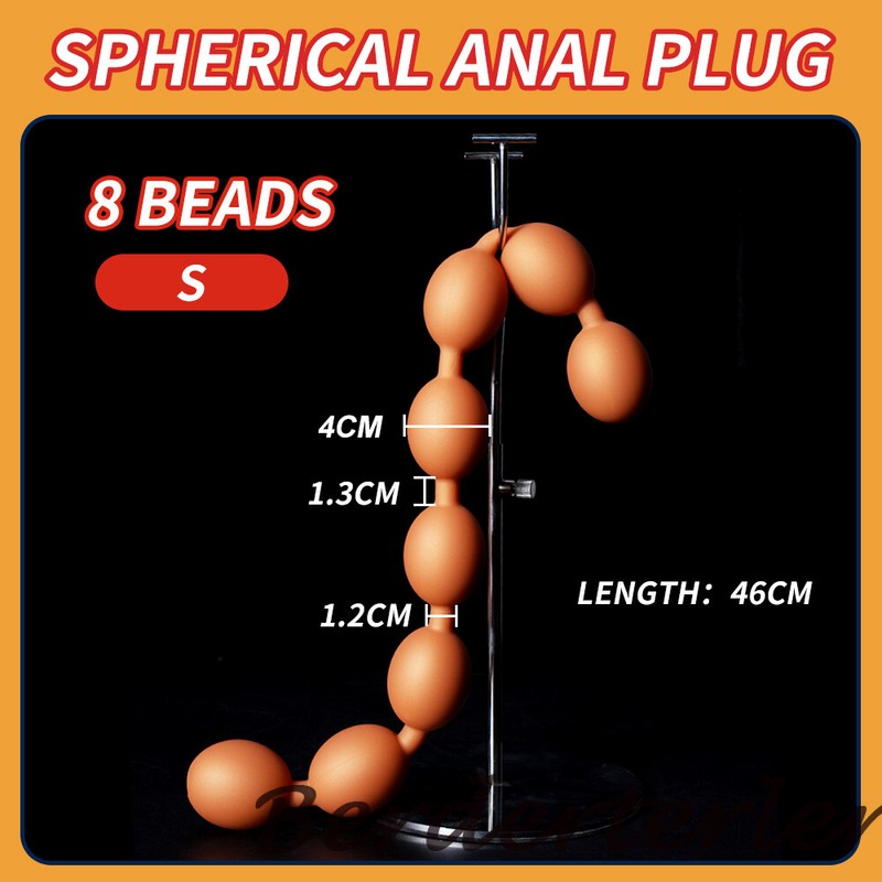 3-10cm Huge Anal Beads Big Egg Butt Plug Silicone Soft Anal Balls Dildos Sex Toy gallery