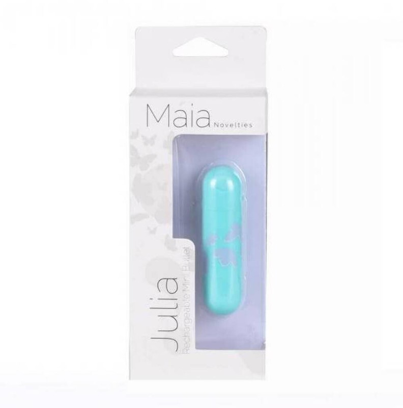 Rechargeable Vibrating Mini Bullet Julia Jessie Butterfly Pattern Blue gallery