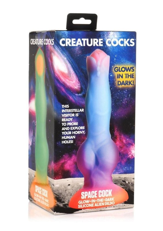Creature Cocks Space Cock Glow In The Dark Silicone Alien Dildo gallery